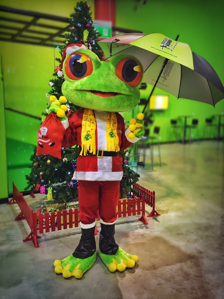 Santa frog